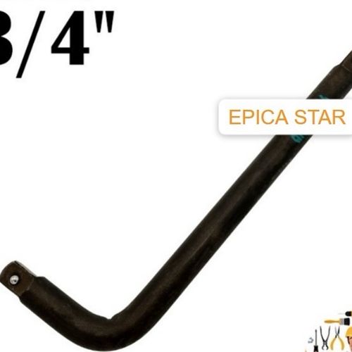 400mm 3/4  L-handle black